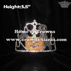 Pumpkin Ghost Rhinestone Halloween Festival Crowns