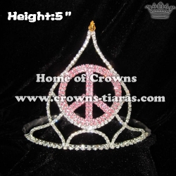 Wholesale Peach God Crystal Crowns and Tiaras