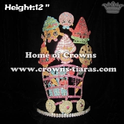 12in Big Tall Shopkins Shopping Cart Unique Pageant Crowns