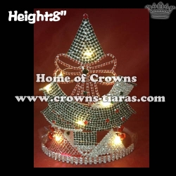 8in Battery Light Up Christmas Tree Christmas Pageant Crowns