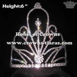 Wholesale Flower Shaped Rhinestone Crowns