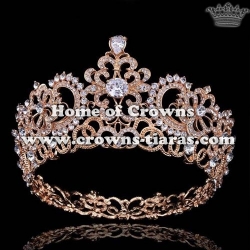 Alloy Crystal Pageant Full Round Queen Crowns