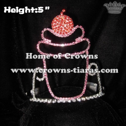 Cupcake Crystal Pageant Crowns