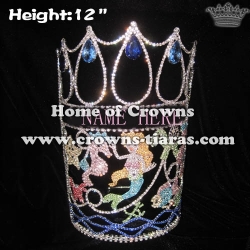 12in Height Custom Ocean Mermaid Pageant Crowns