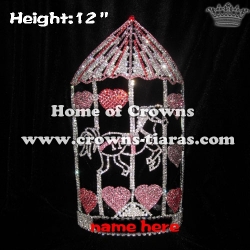 Wholesale Crystal Circus Tent Rhinestone Queen Crowns