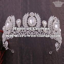 Wholesale Crystal Pearl Wedding Queen Tiaras