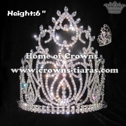 Luxury Clear Diamond National Pageant Queen Crowns