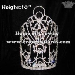 10inch Wholesale Crystal Pageant Crowns