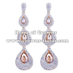 Wholesale Blue Diamond Wedding Earrings