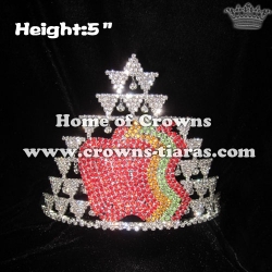 5in Height Apple Crystal Crowns