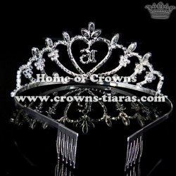 16th Crystal Birthday Crowns-Number Can Be Changed