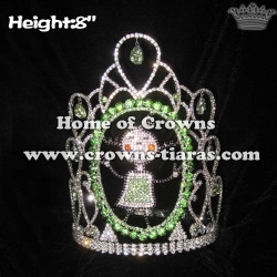 Wholesale Custom Pageant Crowns With Green Diamonds