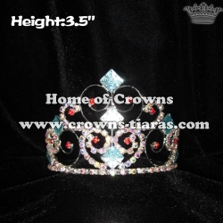 Small Lovely Princess Crowns With Red Rhinestones