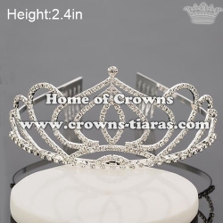 Crystal Heart Shaped Princess Crowns