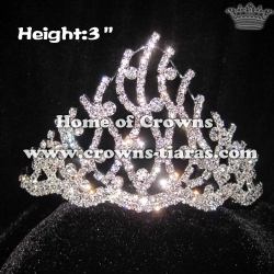 3inch Wholesale Crystal Crowns And Tiaras
