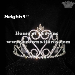 3inch Crystal Rhinestone Princess Tiaras