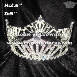 All Clear Crystal Full Round Pageant Crowns