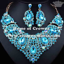 Fashion Unique Crystal Bridal Necklace Set