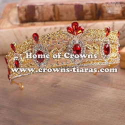 Crystal Party Queen Tiaras With Blue Diamonds