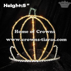 5inch Crystal Unique Pageant Pumpkin Crowns