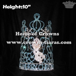 Wholesale Custom Crystal Olaf Christmas Pageant Crowns