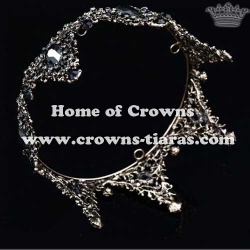 Wholesale Crystal Full Round Bridal Queen Crowns