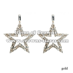 Wholesale Star Shaped Crystal Earrings