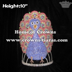 10in Height Custom Peacock Pageant Crowns