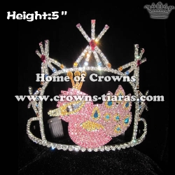 Cute Peacock Crystal Crowns