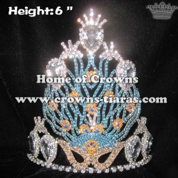 Wholesale Unique Crystal Peacock Pageant Crowns