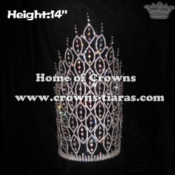 14inch AB Clear Diamond Pageant Big Crowns