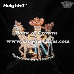 King Crown Prince Crown With Cowboy And Horse