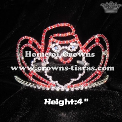 4inch Unique Crystal Santa Claus Crowns