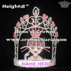 8in Crystal Monster High Girl Pageant Rhinestone Crowns