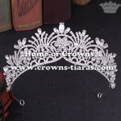 Crystal Bridal Crowns With Green Diamonds