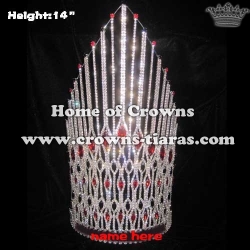 Large Crystal Rhinestone Pageant Diamond Crowns