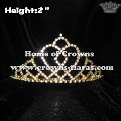 Gold Heart Crystal Crowns