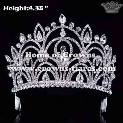 Unique Diamond Wedding Bridal Pageant Crowns With Combs