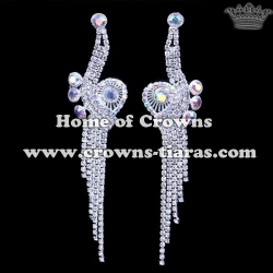 Rhinestone Snail Shaped Princess Earrings