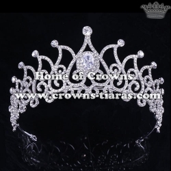 Wholesale Crystal Tiaras With Big Zircon Diamonds