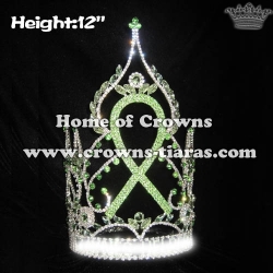 12in Big Tall Custom Pageant Ribbn Crowns