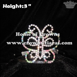 3in Colorful Butterfly Pageant Crowns