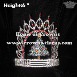 Crystal Christmas Tree Shaped Pageant Crowns
