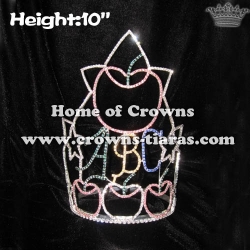 ABC Apple And Star Rhinestone Pageant Crowns