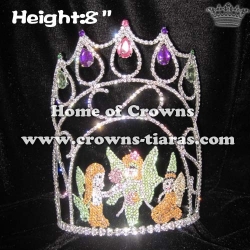 8in Height Custom Fairy Pageant Diamond Crowns