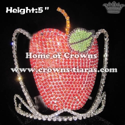 5inch Unique Apple Crystal Crowns