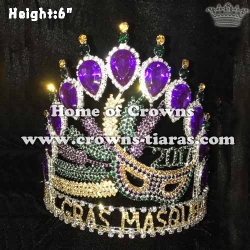 Custom Crystal Mask Mardi Gras Crowns