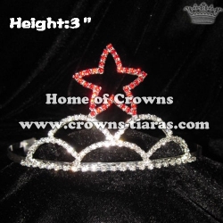 3inch Red Star Pageant Crowns