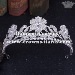 Wholesale Crystal Flower Shaped Bridal Tiaras