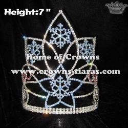 7inch Crystal Snowflake Crowns Christmas Crowns